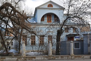 Kentsel manor XVIII-XIX yüzyıllarda Tokmakov Lane, Moskova, Rusya 