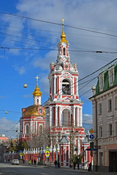 Moscou, Russie - 14 mars 2016. Temple du Grand Martyr Nikita rue Staraya Basmannaya, Moscou, Russie — Photo