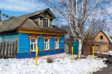 TUTAEV, Rusya - 28 Mart 2016. Mimari ve şehrin genel görünümü
