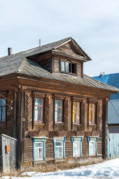 Stary dom wsi w Rosji — Zdjęcie stockowe