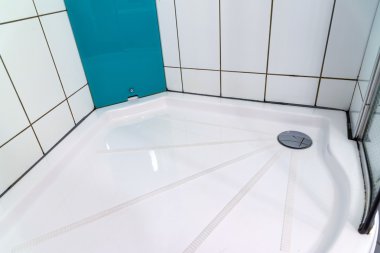 Duşakabin banyo yakın çekim yukarı