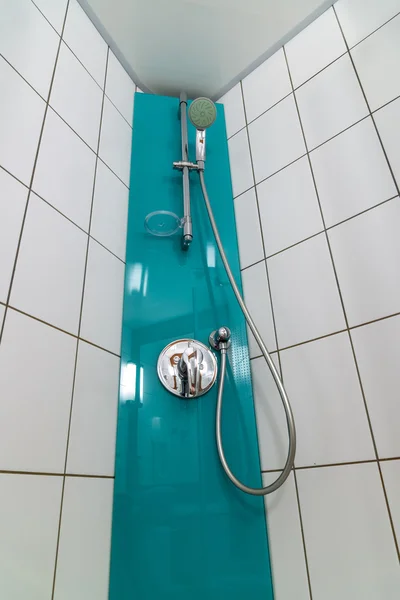 Shower cabin in  bathroom close up shoot — Stock Photo, Image