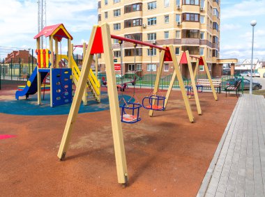 Andreevka, Rusya - 11.11.2016. konut kompleksi Uyutniy oyun alanı