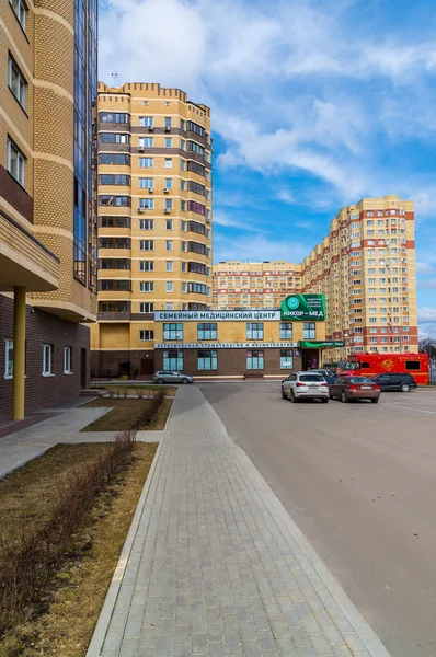 Andreevka, Russia - April 11.2016.  Family Medical Center - Nycor-med — Stock Photo, Image