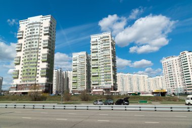 Moscow, Rusya Federasyonu-Nisan 24.2016. Zelenograd - Moskova İdari Bölgesi