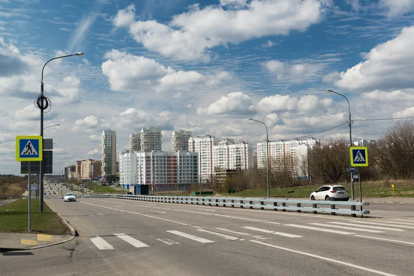 Moscow, Federacja Rosyjska kwietnia 24.2016. Zelenograd - administracyjny Moskwy — Zdjęcie stockowe