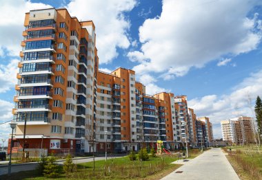 Moscow, Rusya Federasyonu-Nisan 24.2016. Zelenograd - city uyku alanı