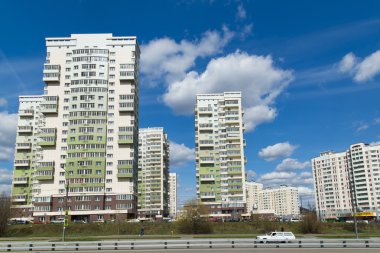 Moscow, Rusya Federasyonu-Nisan 24.2016. Zelenograd - Moskova İdari Bölgesi