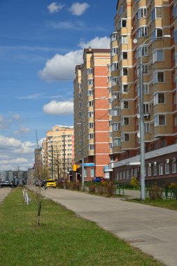 Moscow, Rusya Federasyonu-Nisan 24.2016. Zelenograd - Moskova İdari Bölgesi