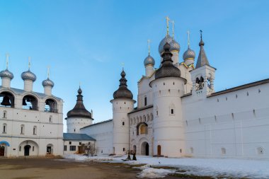 Rostov Veliky, Rusya Federasyonu-Mart 30.2016. Rostov Kremlin'in, altın yüzük turist Panoraması