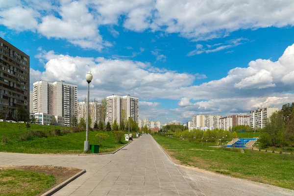 莫斯科-可能 06.2016。16 个地区的泽廖诺格勒行政区 — 图库照片