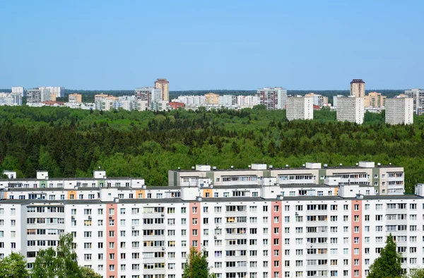 Bovenaanzicht van Zelenograd administratief District, Moskou — Stockfoto