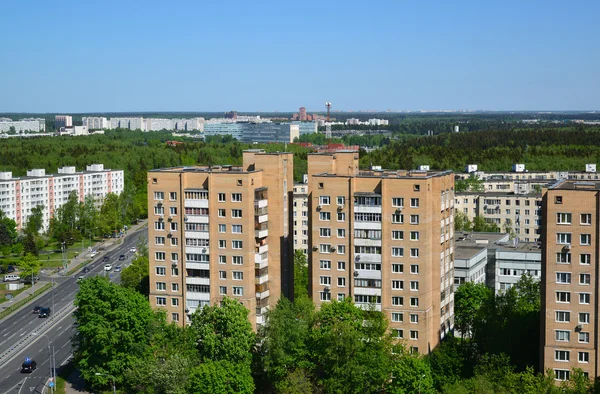 Felülnézet Zelenograd közigazgatási kerület, Moszkva — Stock Fotó