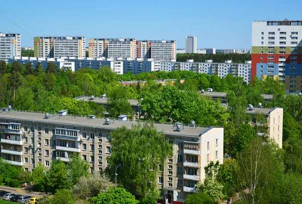 Zelenograd üstten görünüm yaz, Rusya Federasyonu — Stok fotoğraf