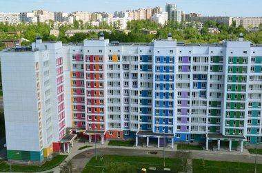 Yeni modern paneli evde Zelenograd, Rusya Federasyonu