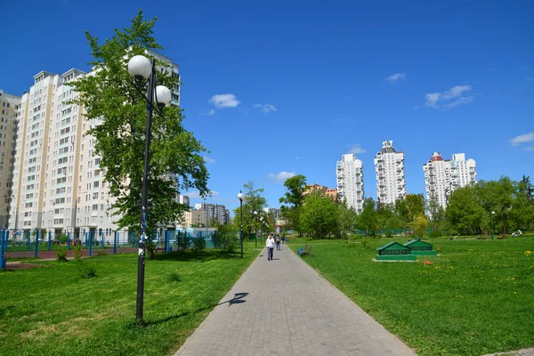 Moscou, Rússia - 13 de maio de 2016. Vista geral da cidade de Zelenograd — Fotografia de Stock