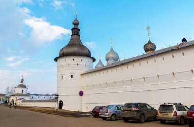 Rostov Veliky, Rusya Federasyonu-Mart 30.2016. Kremlin görünümünü