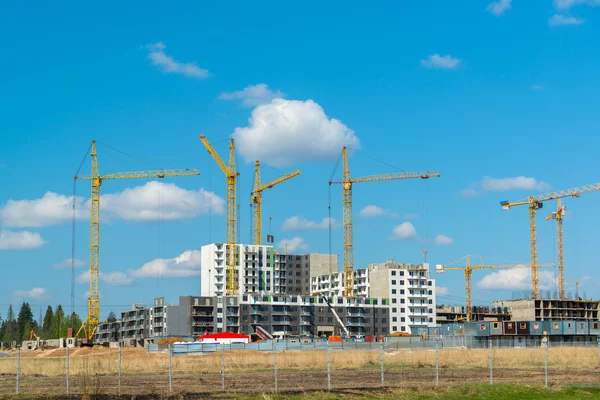 Construction of  new residential neighborhood — Stock Photo, Image