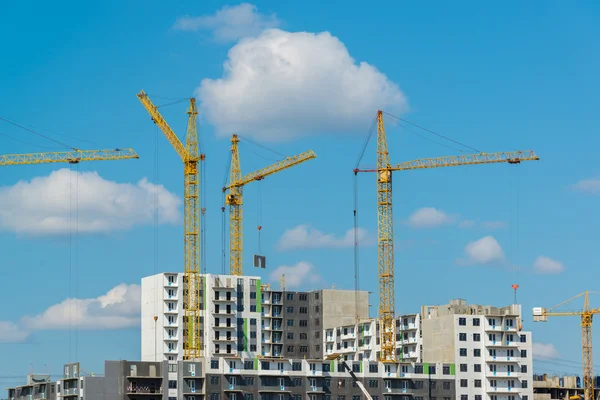 Byggandet av nya bostadsområde — Stockfoto