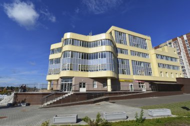 Moskova, Rusya - Eylül 19.2015. Zelenograd alışveriş ve eğlence merkezi