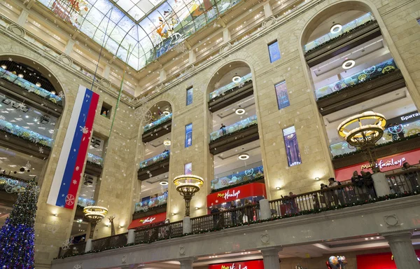 Moscow, Russia - January 10. 2016. The interior of central hall  in  store Central Children's World — Stock Photo, Image