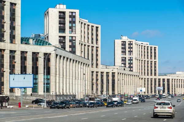 Moscou, Rússia - 04 de abril de 2016. Vnesheconombank em Acadêmico Sakharov Prospect — Fotografia de Stock