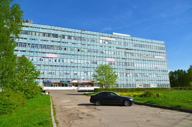 Moskova, Rusya - 09.2016 olabilir. Office binalarda Zelenograd Güney sanayi bölgesi