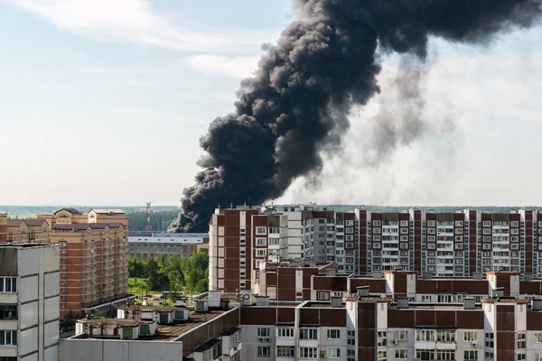 Siyah duman, Moskova, Rusya büyük yangından
