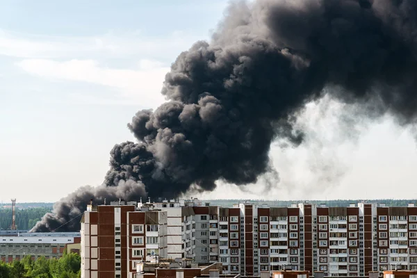 Siyah duman, Moskova, Rusya büyük yangından