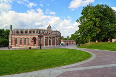 Moskova, Rusya - 08 Haziran 2016. Tsaritsyno müze binasında İkinci Süvari Kolordusu