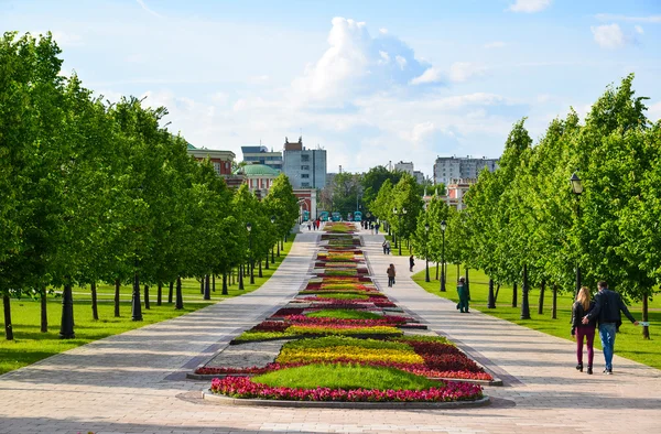 Moskva, Rusko - červen 08. 2016. Obecná forma složité Tsaritsyno Park v létě — Stock fotografie