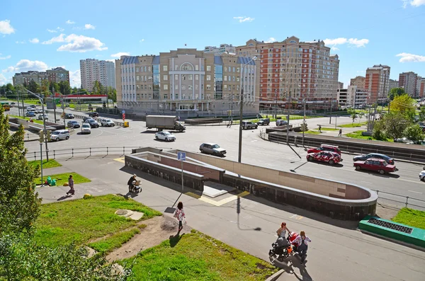 Moskwa, Rosja - września 01.2016. Zelenograd, z widokiem na budynku sądu — Zdjęcie stockowe