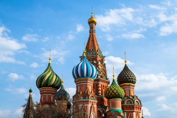 俄罗斯莫斯科红场的圣巴西尔主教座堂 — 图库照片