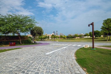 Doha, Katar - 20 numara. 2019. Katara Green Hills Parkı