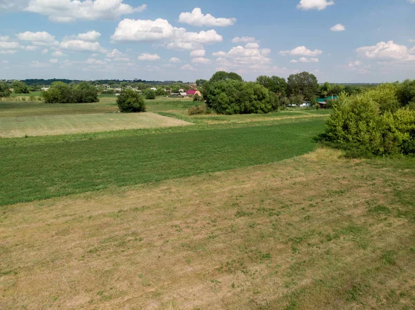 Beautiful Rural Summer Flat Landscape Russia — Stock Photo, Image