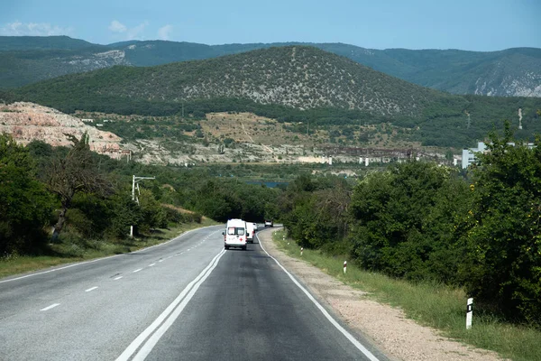 Carretera Automovilística Región Balaklava Crimea —  Fotos de Stock