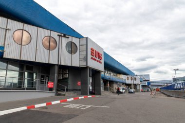 Moskova, Rusya - 6 Haziran. 2018. Vnukovo havaalanında UTG uçuş servisleri