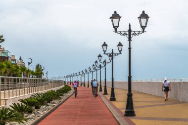 Sochi, Rusya - 30 Mayıs. 2018. Imereti Körfezi 'ndeki toprak seti.
