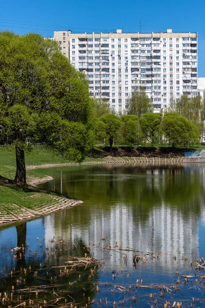 Městský Rybník Administrativním Okrese Zelenograd Moskvě Rusko — Stock fotografie