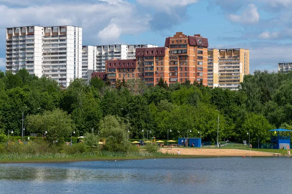 Moscú Rusia Junio 2021 Lago Escuela Zelenograd — Foto de Stock