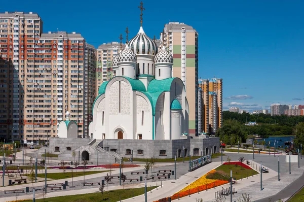 Krasnogorsk Russland Juli 2021 Die Nikolaikathedrale Schiwopisaja Damm — Stockfoto