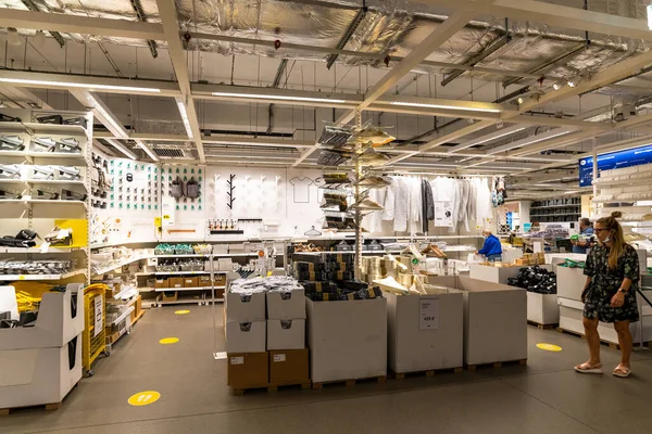 Khimki Rusia Julio 2021 Interior Tienda Ikea Departamento Productos Relacionados — Foto de Stock