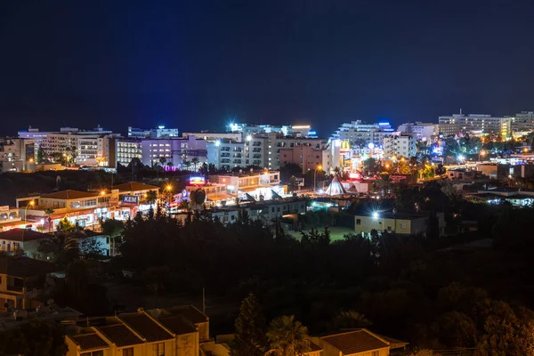 Protaras, Kıbrıs - 12 Ekim. 2019. Şehrin yukarıdan panoraması