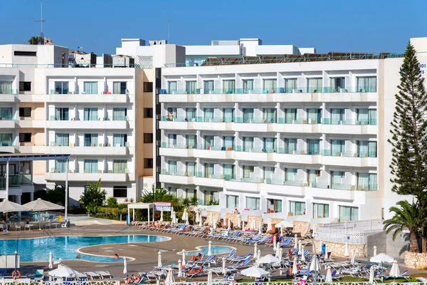 Protaras Chipre Outubro 2019 Hotel Tsokkos Odessa Beach Livre — Fotografia de Stock