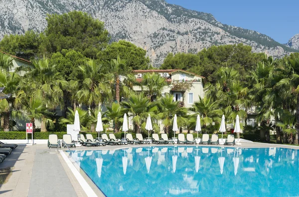 Swimming pool with water in open air — Stock Photo, Image