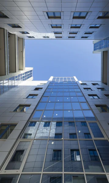 Modern business centre, view from below — Stock Photo, Image