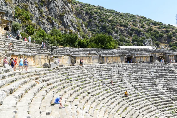 DEMRE, TURQUIE - 16 septembre, L'ancien théâtre gréco-romain à Myre, en Turquie . — Photo