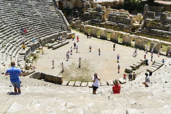 DEMRE, TURQUIE - 16 septembre, L'ancien théâtre gréco-romain à Myre, en Turquie . — Photo