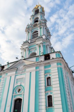 Sergiev Posad, Rusya Federasyonu - 28 Mart 2015. Çan kulesi içinde bölge, St Sergius kutsal Trinity-St Sergius Lavra - Rusya'nın en büyük Ortodoks Manastırı, Radonezhsky.