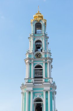 Sergiev Posad, Rusya Federasyonu - 28 Mart 2015. Çan kulesi içinde bölge, St Sergius kutsal Trinity-St Sergius Lavra - Rusya'nın en büyük Ortodoks Manastırı, Radonezhsky.